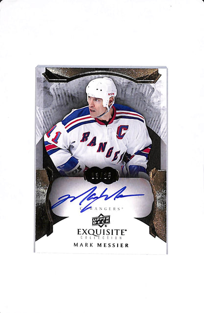2014-15 UPPER DECK EXQUISITE COLLECTION MARK MESSIER AUTO /25 #11