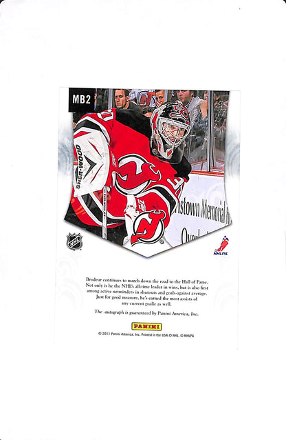 2011 PANINI MARTIN BRODEUR PRIVATE SIGNINGS AUTO #MB2
