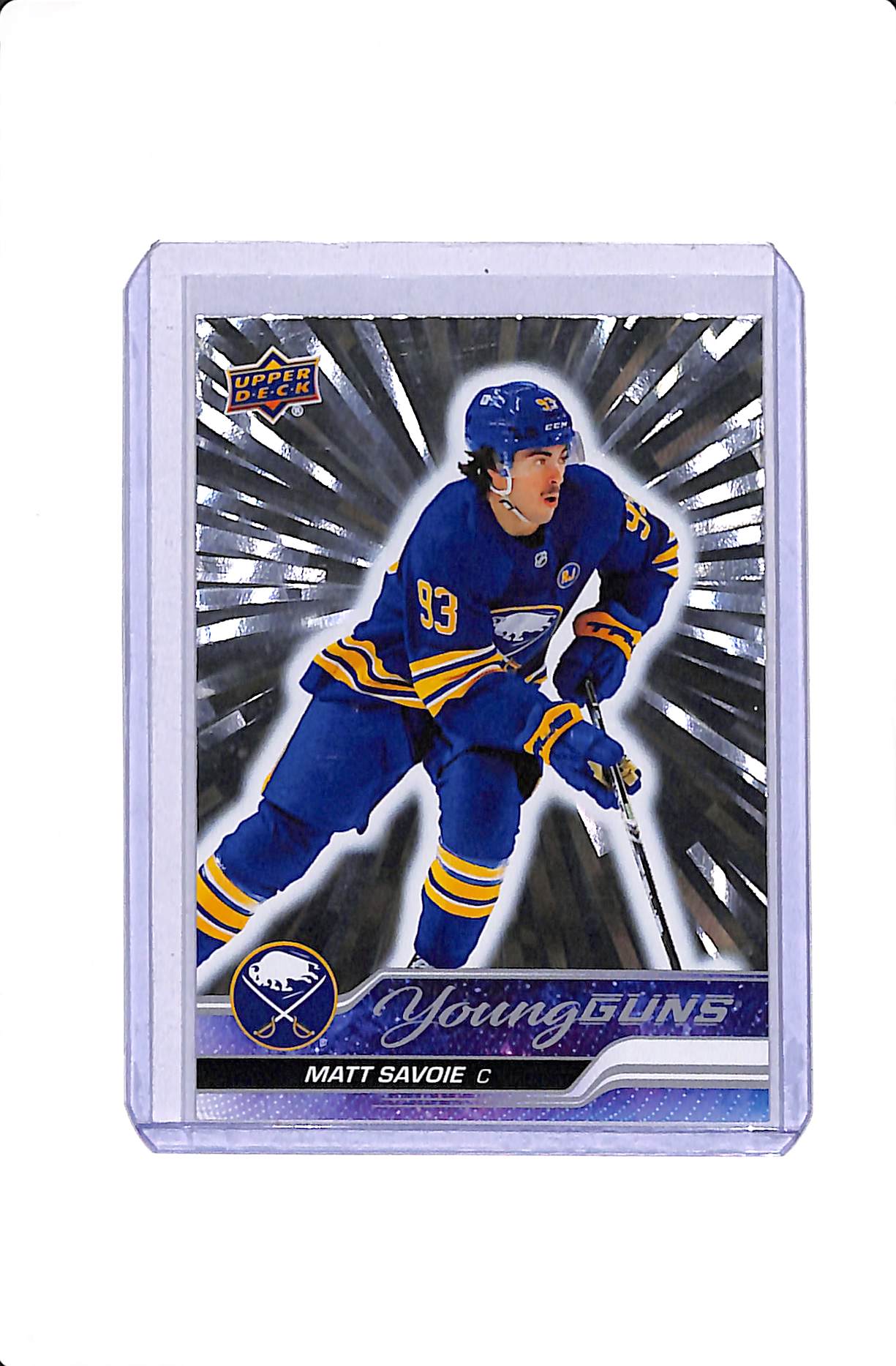 2023-24 UPPER DECK EXTENDED SERIES MATT SAVOIE YOUNG GUNS OUTBURST #729