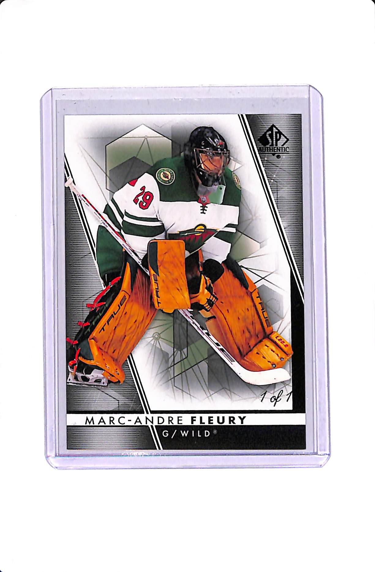 2022-23 UPPER DECK SP AUTHENTIC MARC-ANDRE FLEURY BLACK 1/1