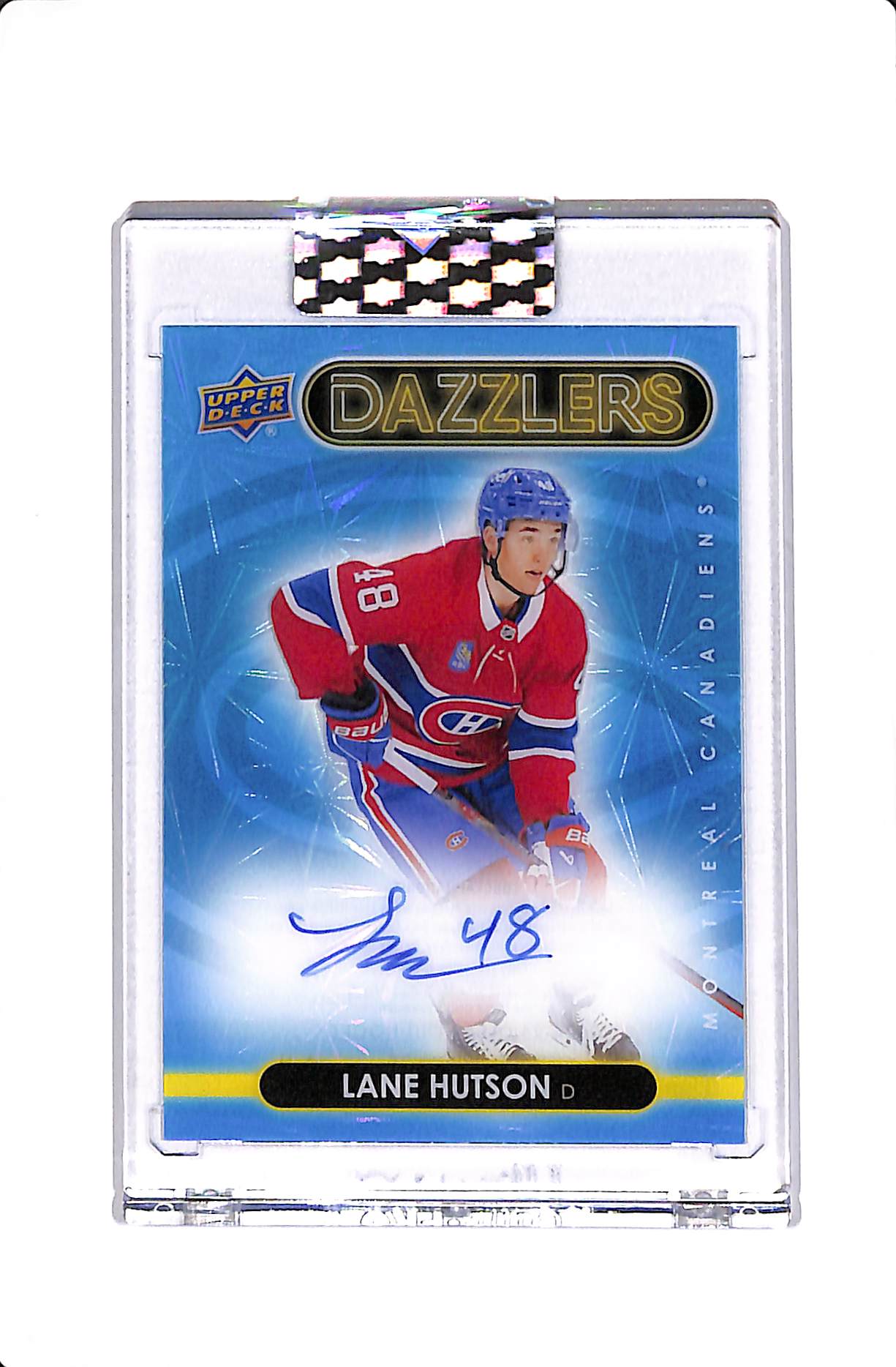 2024-25 UPPER DECK CLEAR CUT LANE HUTSON ROOKIE DAZZLERS AUTO #DA-LH