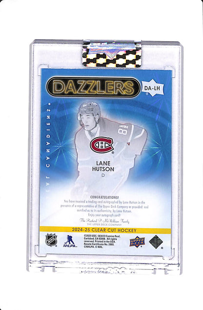 2024-25 UPPER DECK CLEAR CUT LANE HUTSON ROOKIE DAZZLERS AUTO #DA-LH
