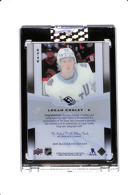 2025-26 UPPER DECK CLEAR CUT LOGAN COOLEY GEMOGRAPHY AUTO #CA-LC