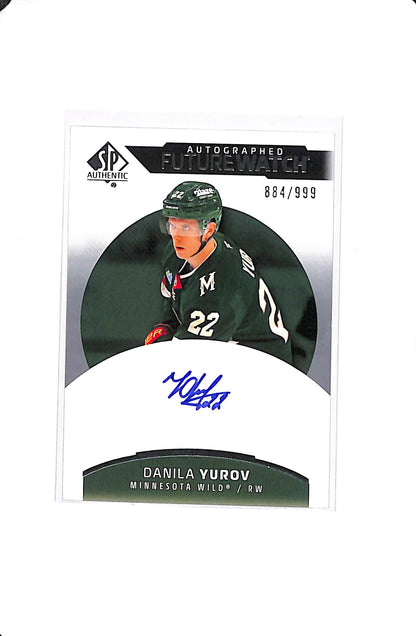 2025-26 UPPER DECK SP AUTHENTIC DANILA YUROV FUTURE WATCH AUTO #178 /999