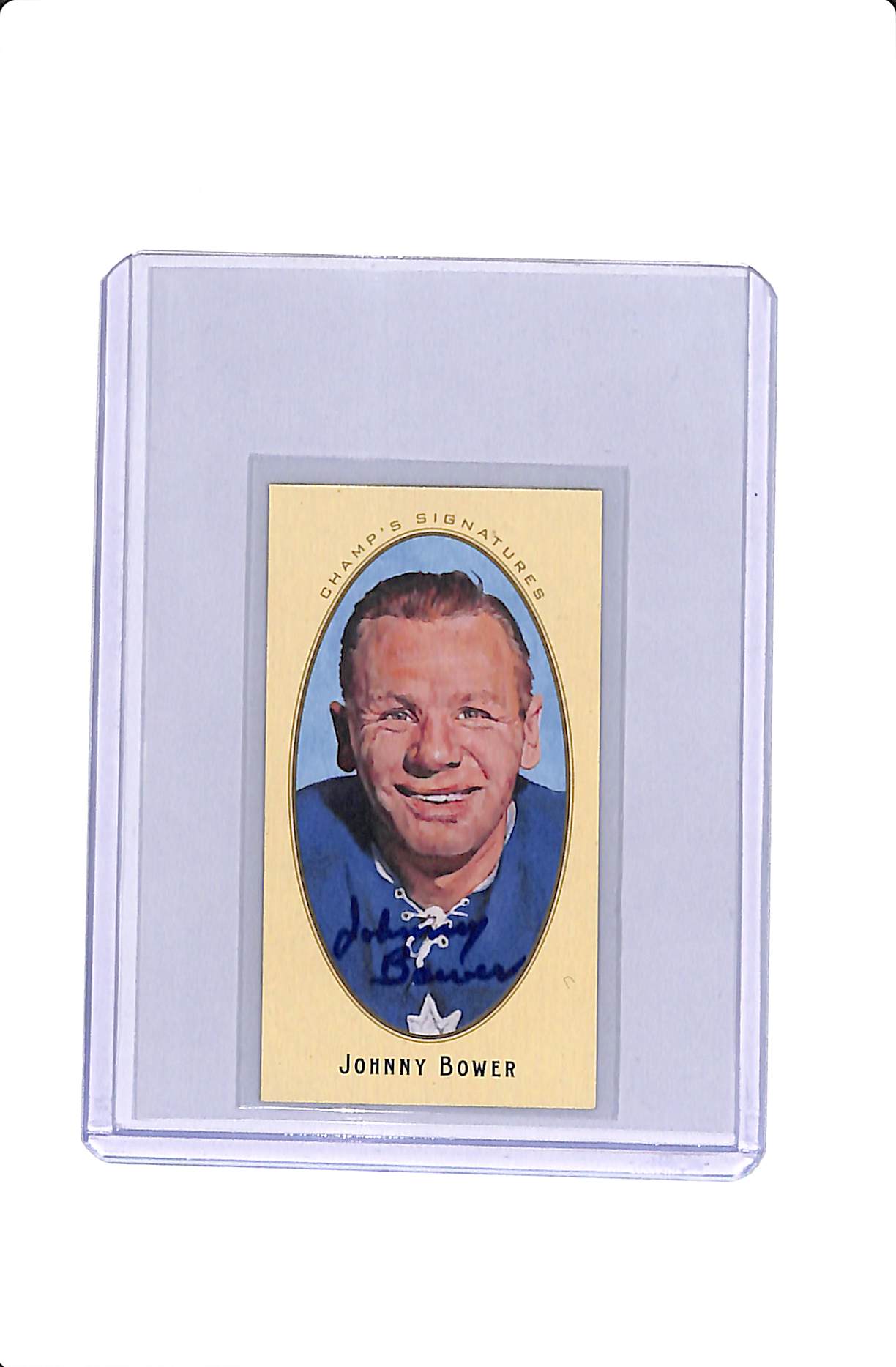 2011 PARKHURST CHAMP'S MINI SIGNATURES JOHNNY BOWER AUTO #44