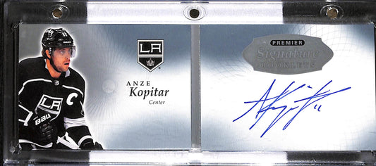 2017-18 UPPER DECK PREMIER ANZE KOPITAR SIGNATURE BOOKLETS #PSB-AK