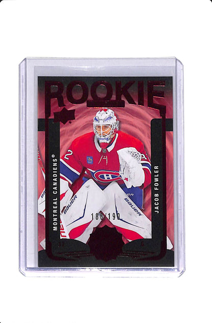 2025-26 UPPER DECK EXTENDED SERIES JACOB FOWLER ROOKIE UPDATE RED /199 #RU-44