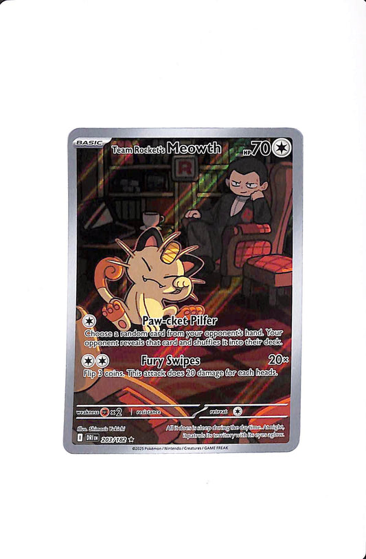TEAM ROCKET'S MEOWTH 203/182