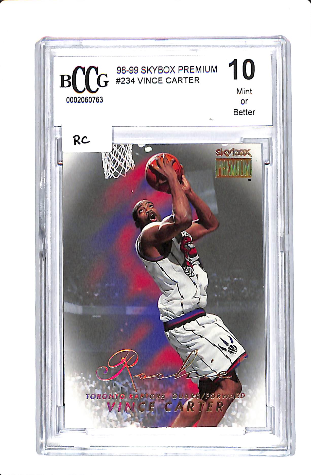 1998-99 SKYBOX INTERNATIONAL PREMIUM TRACY MCGRADY ROOKIE #234 BCCG 10