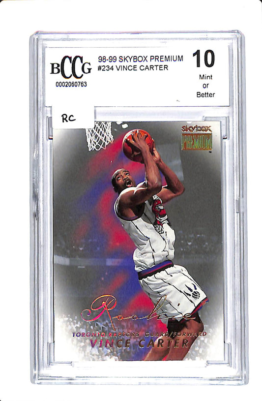 1998-99 SKYBOX INTERNATIONAL PREMIUM TRACY MCGRADY ROOKIE #234 BCCG 10