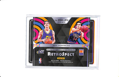 2023-24 PANINI SPECTRA JEFF HORNACEK RETROSPECT AUTO /75 #RSA-JFH