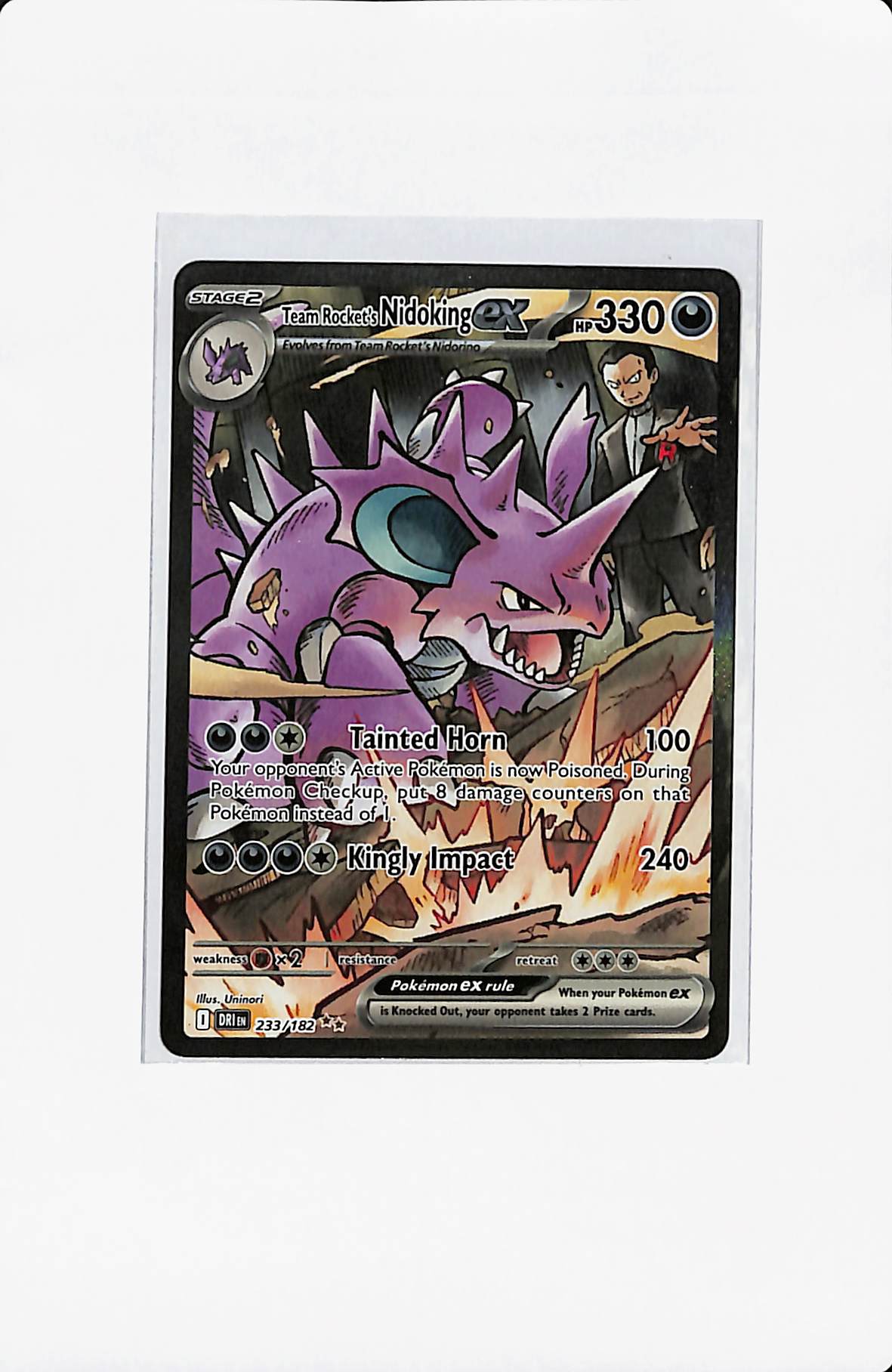 TEAM ROCKET'S NIDOKING EX 233/182