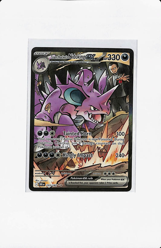 TEAM ROCKET'S NIDOKING EX 233/182