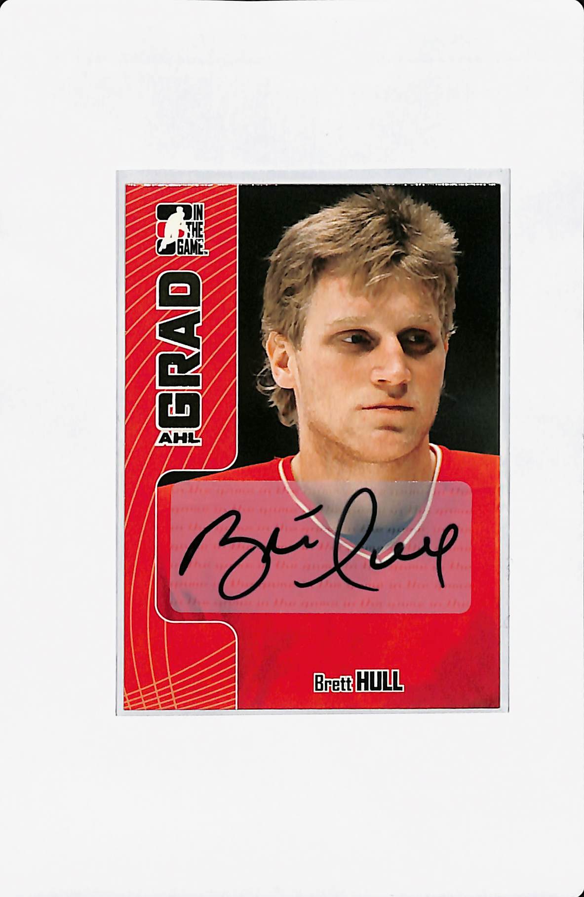 2006 IN THE GAME BRETT HULL AHL GRAD AUTOGRAPH