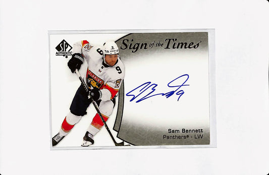 2021/22 UPPER DECK SP AUTHENTIC SAM BENNETT SIGN OF THE TIMES