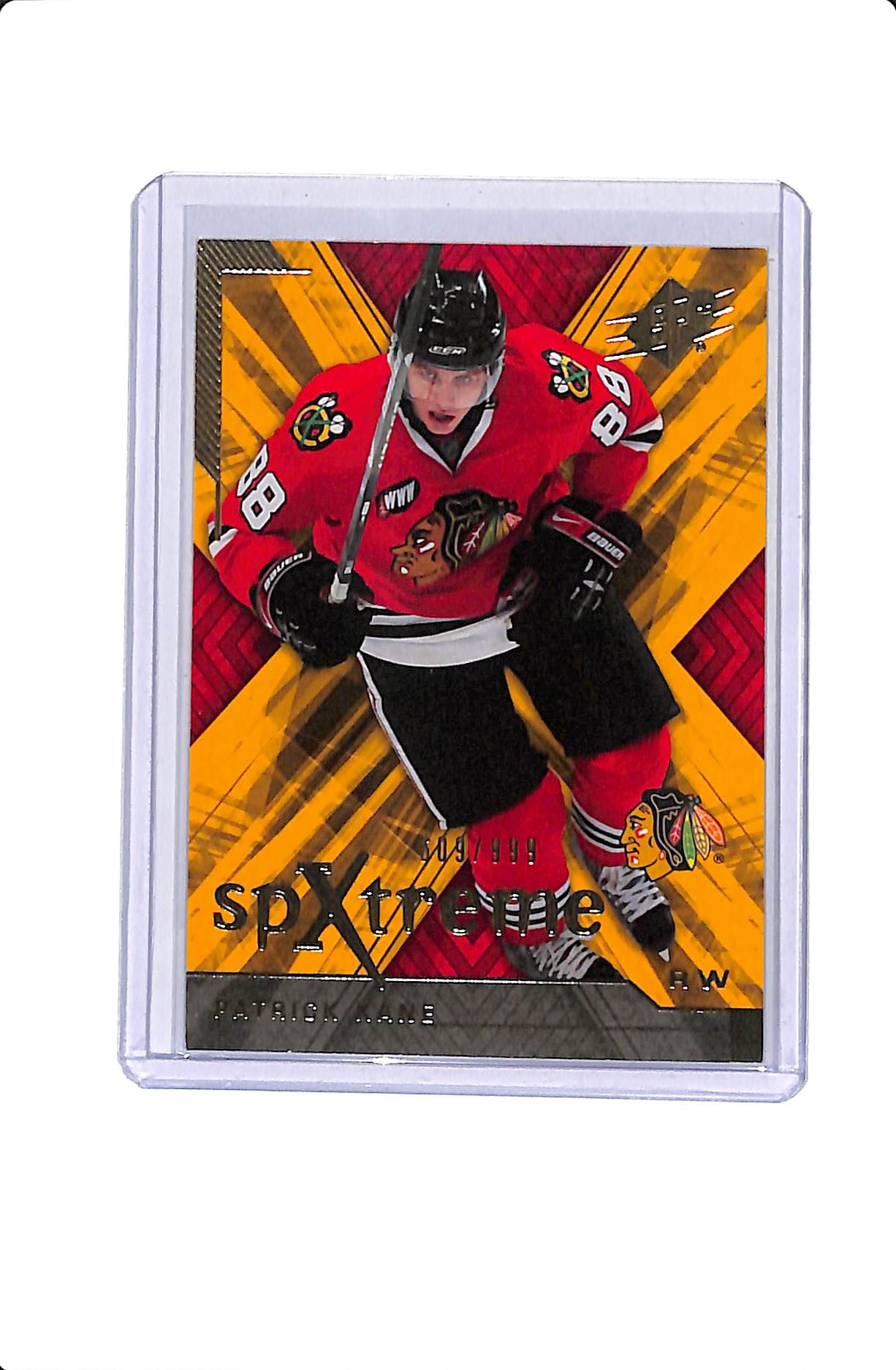 2007-08 UPPER DECK SPX HOCKEY SPXTREME PATRICK KANE /999 #X55