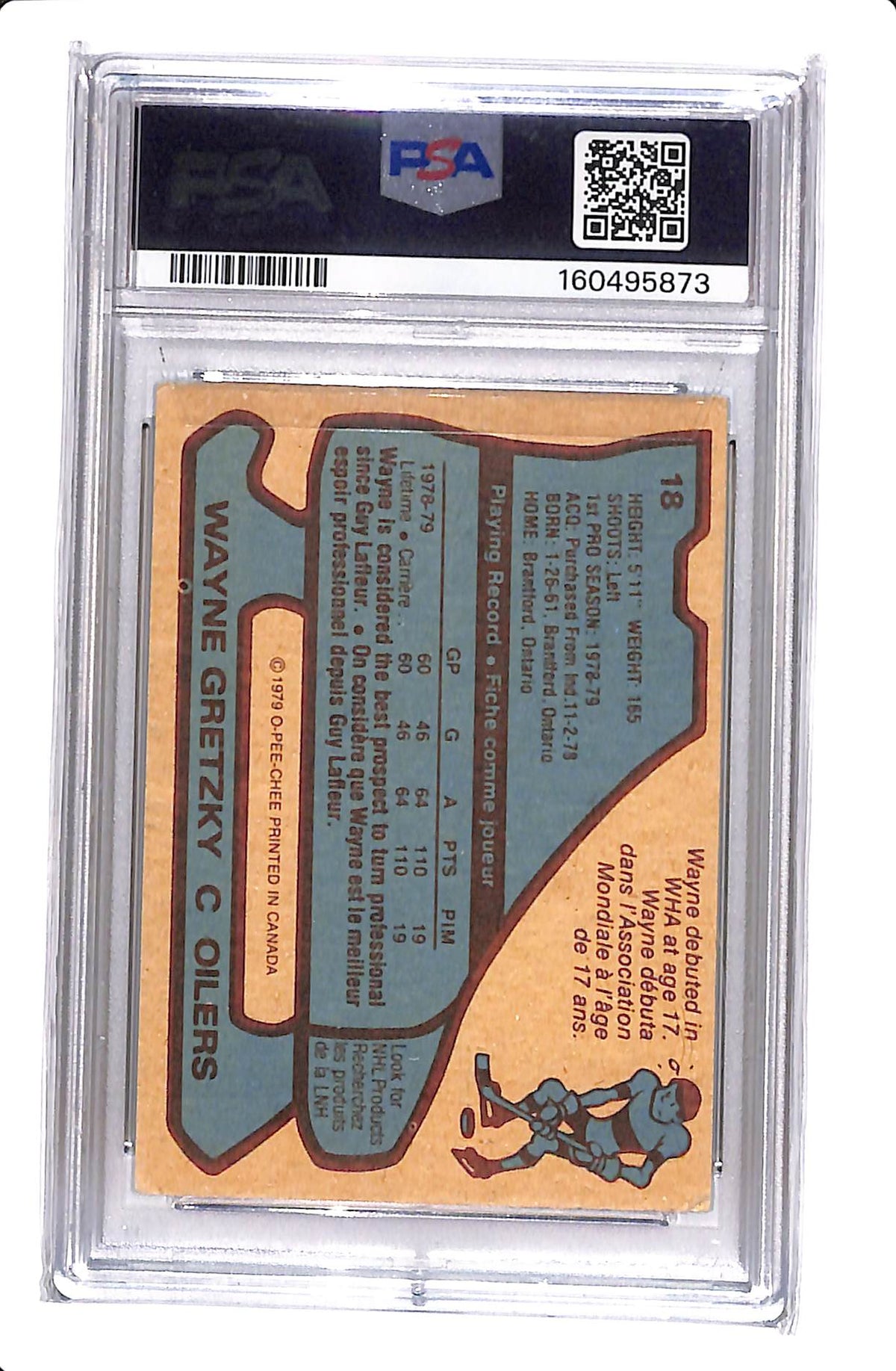 1979 O-PEE-CHEE WAYNE GRETZKY ROOKIE PSA 2 #18