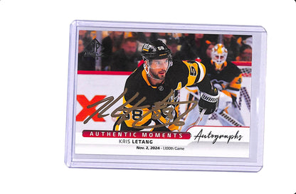 2025-26 UPPER DECK SP AUTHENTIC KRIS LETANG AUTHENTIC MOMENTS AUTO #AM-KL