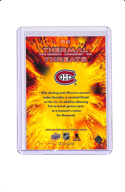 2025-26 UPPER DECK EXTENDED SERIES IVAN DEMIDOV THERMAL THREATS #TT-ID