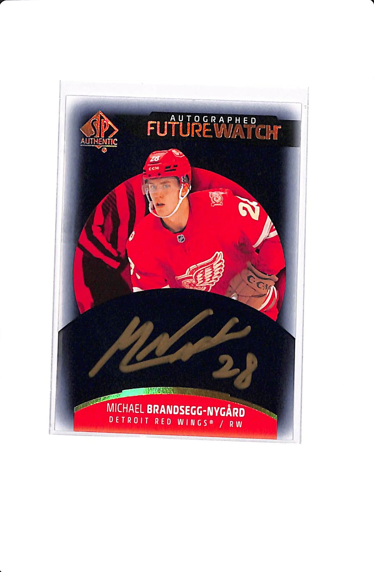 2025-26 UPPER DECK SP AUTHENTIC MICHAEL BRANDSEGG-NYGARD FUTURE WATCH AUTO MYSTERY BLACK #174