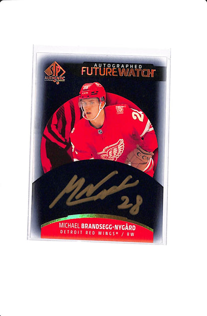 2025-26 UPPER DECK SP AUTHENTIC MICHAEL BRANDSEGG-NYGARD FUTURE WATCH AUTO MYSTERY BLACK #174