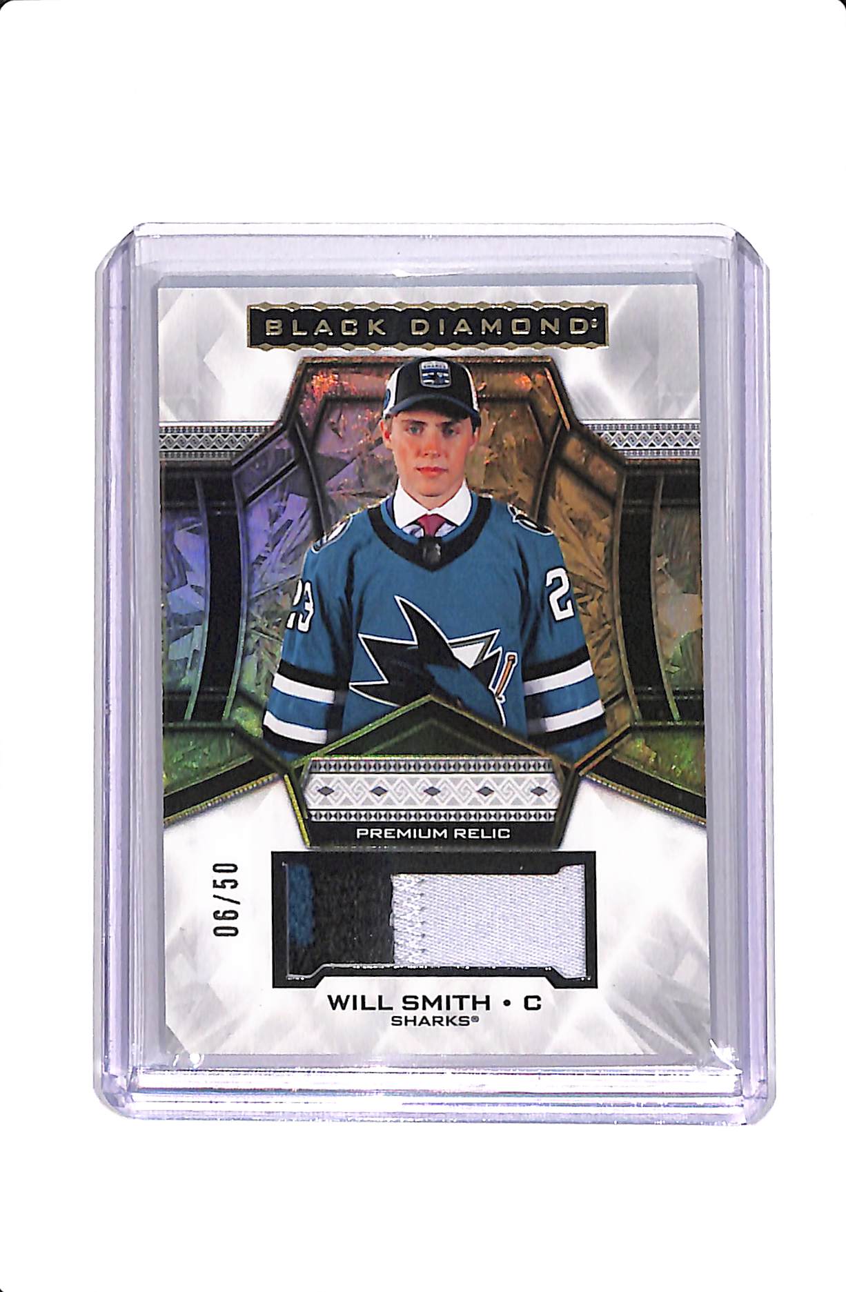 2024-25 UPPER DECK BLACK DIAMOND WILL SMITH #BDB-WS PREMIUM ROOKIE RELIC /50