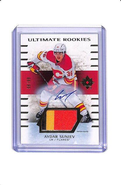 2025-26 UPPER DECK AYDAR SUNIEV ULTIMATE ROOKIES PATCH AUTO /99 #141