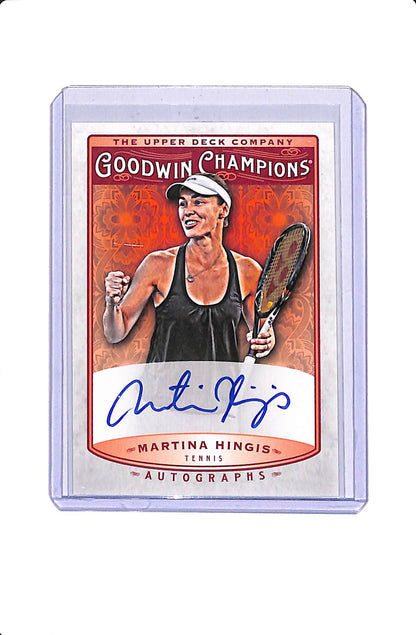 2019 UPPER DECK GOODWIN CHAMPIONS MARTINA HINGIS AUTO #A-MH