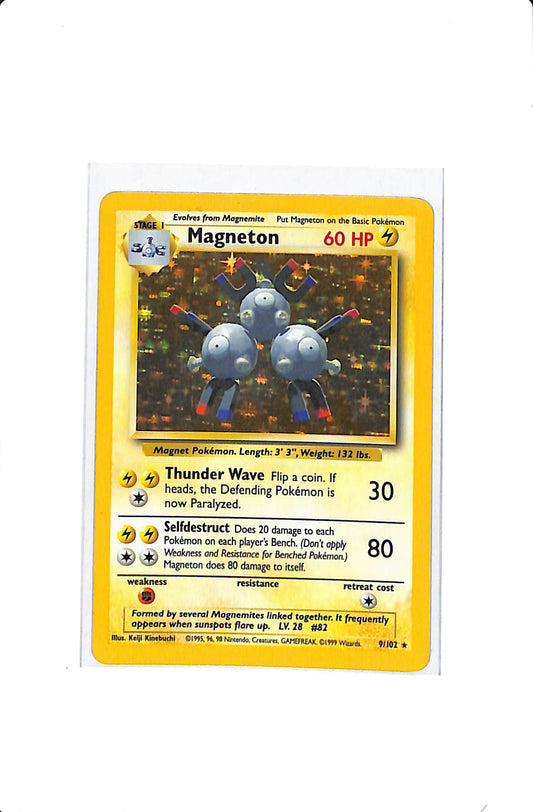 Magneton Base Set (Unlimited) Holo Rare 9