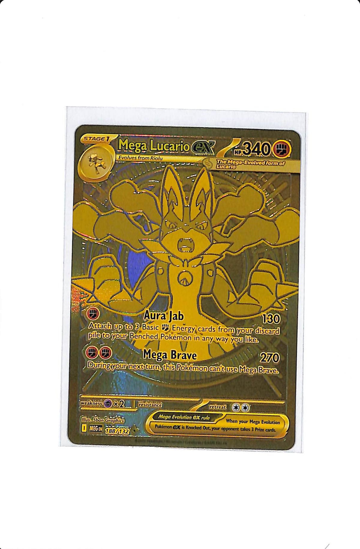 Mega Lucario ex Mega Evolution Mega Hyper Rare 188/132