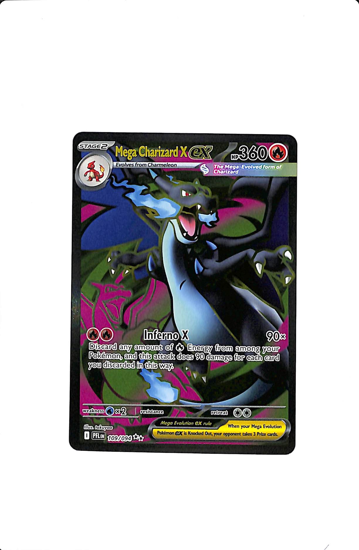 Mega Charizard X ex Phantasmal Flames Ultra Rare 109/094