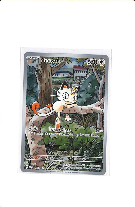 Meowth Phantasmal Flames Illustration Rare 106/094