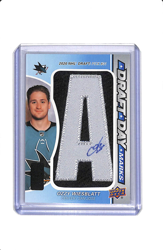 2023-24 UPPER DECK SP GAME USED OZZY WIESBLATT DRAFT DAY MARKS /35 #DDM-OW