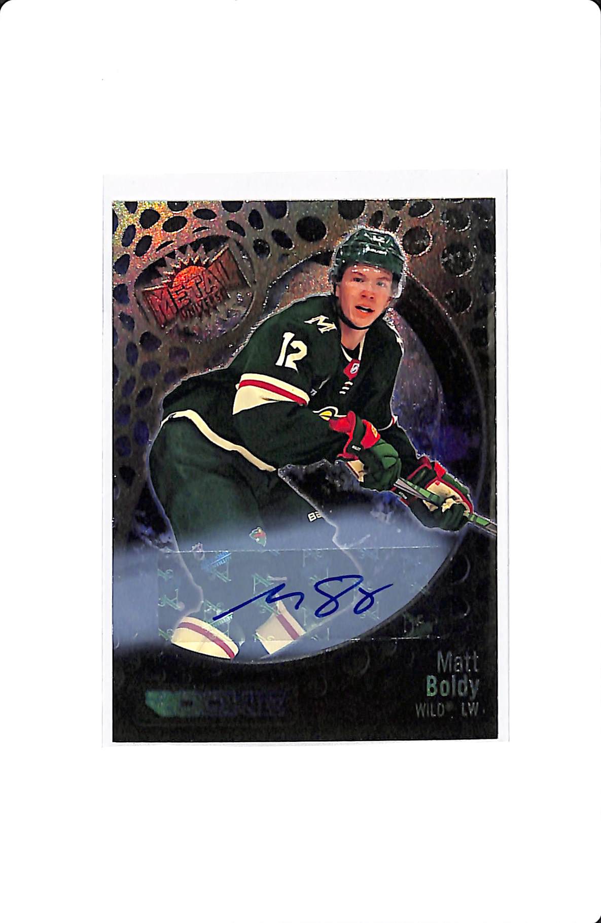 2022-23 NHL METAL UNIVERSE MATT BOLDY ROOKIE AUTO 184/199
