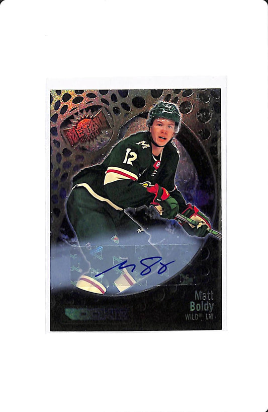 2022-23 NHL METAL UNIVERSE MATT BOLDY ROOKIE AUTO 184/199
