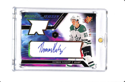 2020-21 UPPER DECK SPX THOMAS HARLEY ROOKIE JERSEY AUTOGRAPH 30/49