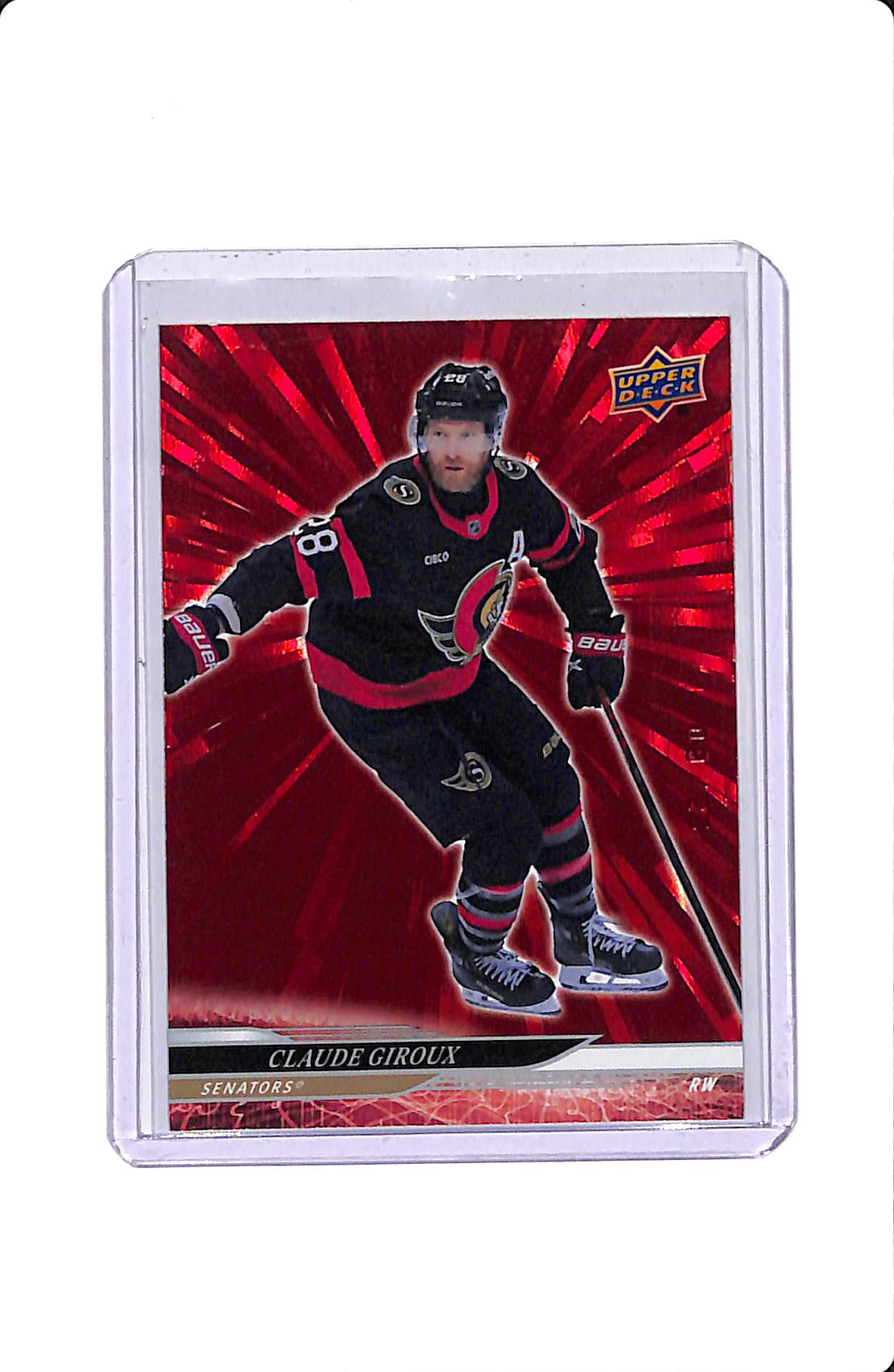 2024-25 UD EXTENDED SERIES RED OUTBURST CLAUDE GIROUX 09/25