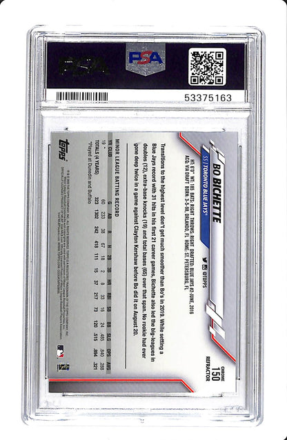 2020 TOPPS CHROME BO BICHETTE REFRACTOR ROOKIE PSA 10