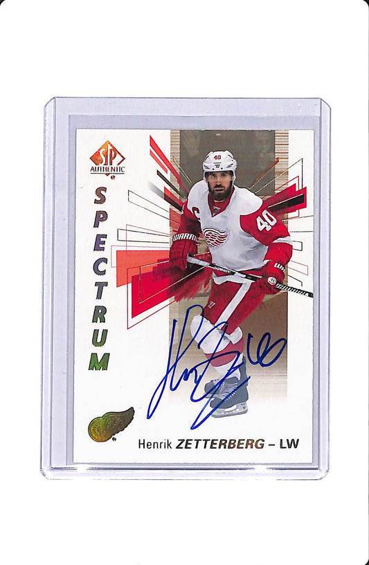 2016-17 UD SP AUTHENTIC HENRIK ZETTERBERG SPECTRUM AUTOGRAPH
