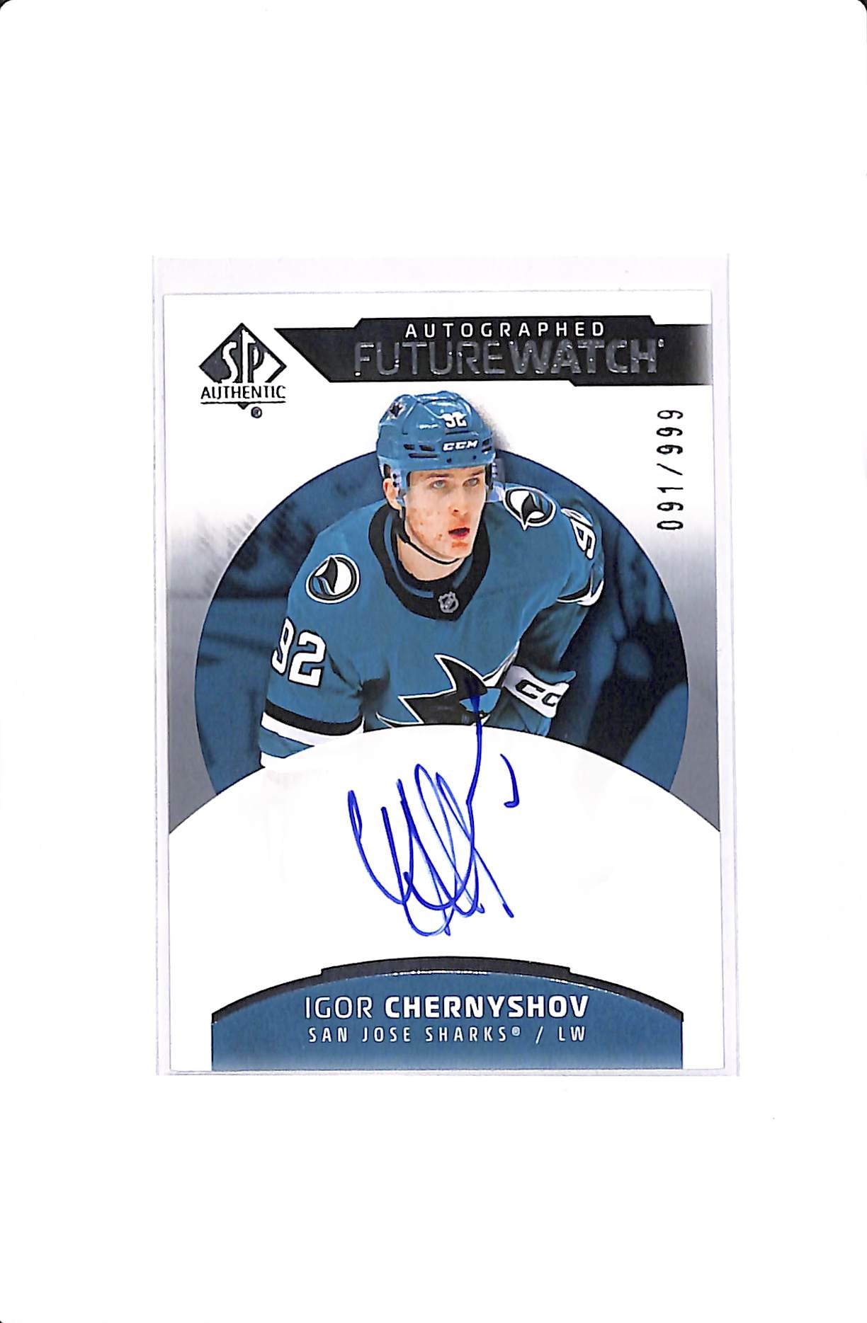 2025-26 UPPER DECK SP AUTHENTIC IGOR CHERNYSHOV FUTURE WATCH AUTO /999 #FW-IC