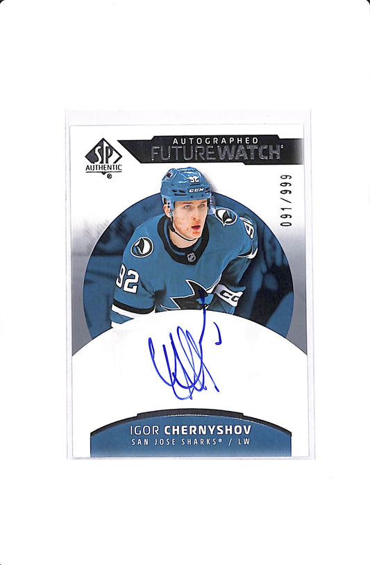 2025-26 UPPER DECK SP AUTHENTIC IGOR CHERNYSHOV FUTURE WATCH AUTO /999 #FW-IC