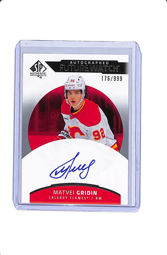 2025-26 UPPER DECK SP AUTHENTIC MATVEI GRIDIN #180 FUTURE WATCH AUTO /999