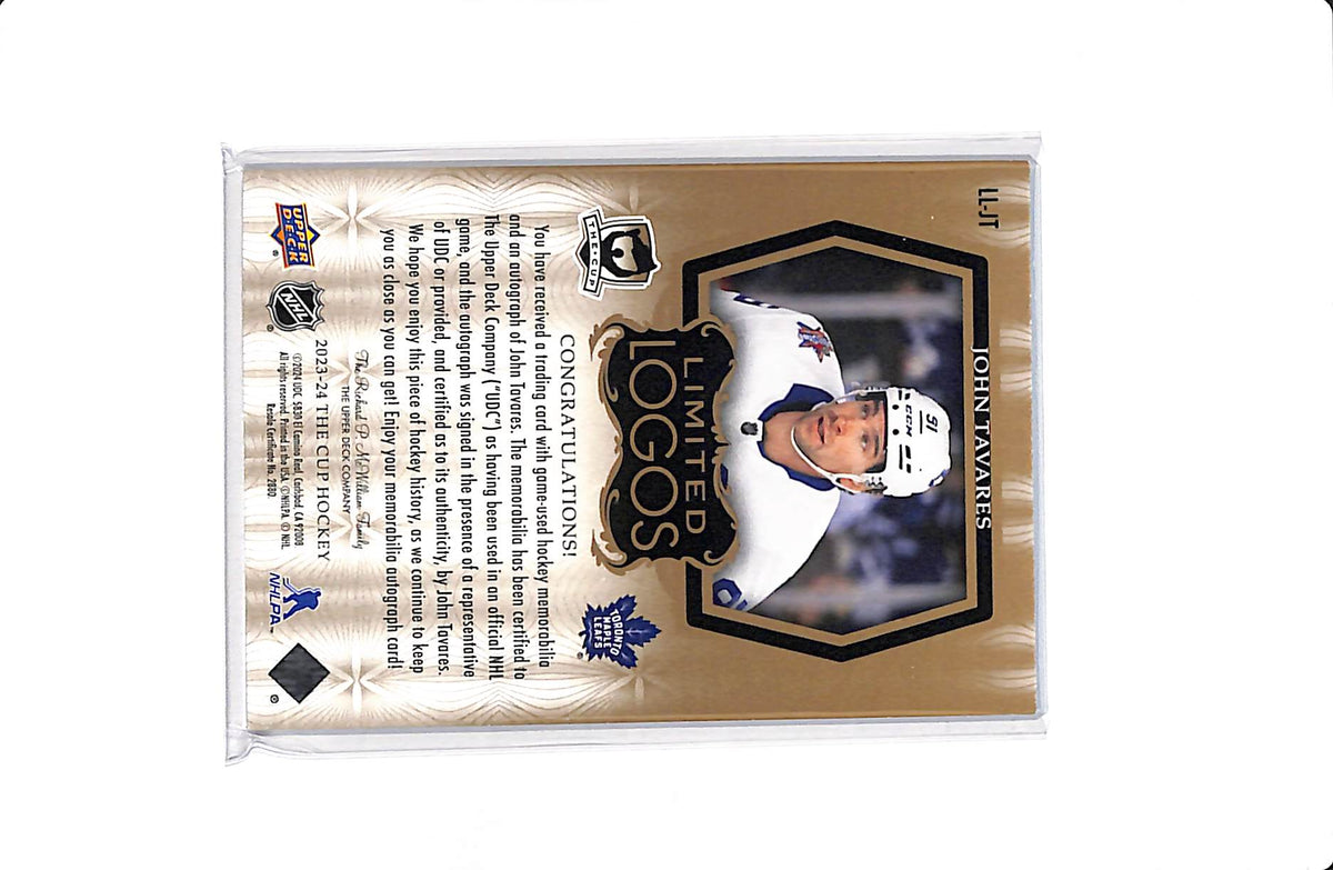 2023-24 UPPER DECK THE CUP JOHN TAVARES #LL-JT LIMITED LOGOS /25