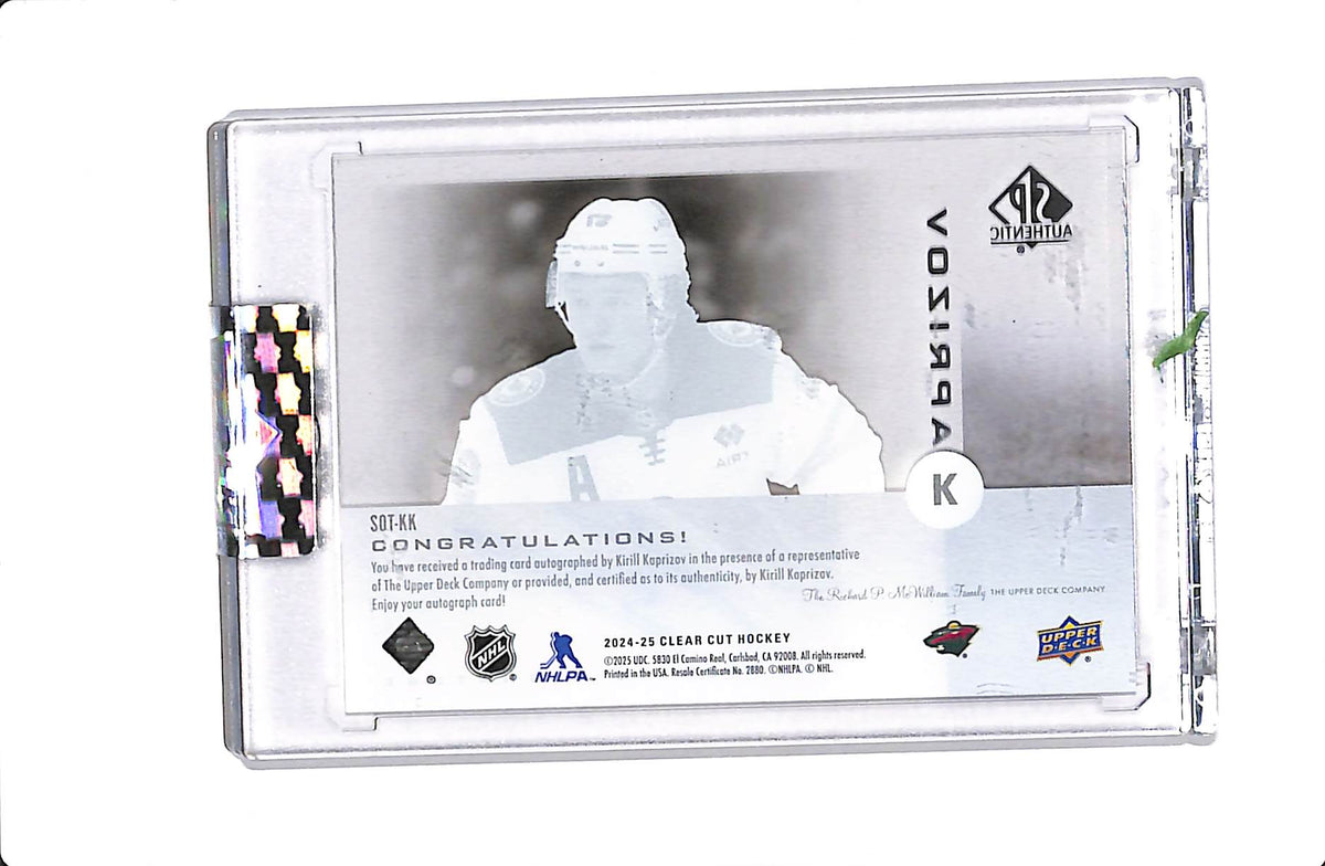 2024-25 UPPER DECK CLEAR CUT KIRILL KAPRIZOV SIGN OF THE TIMES #SOT-KK