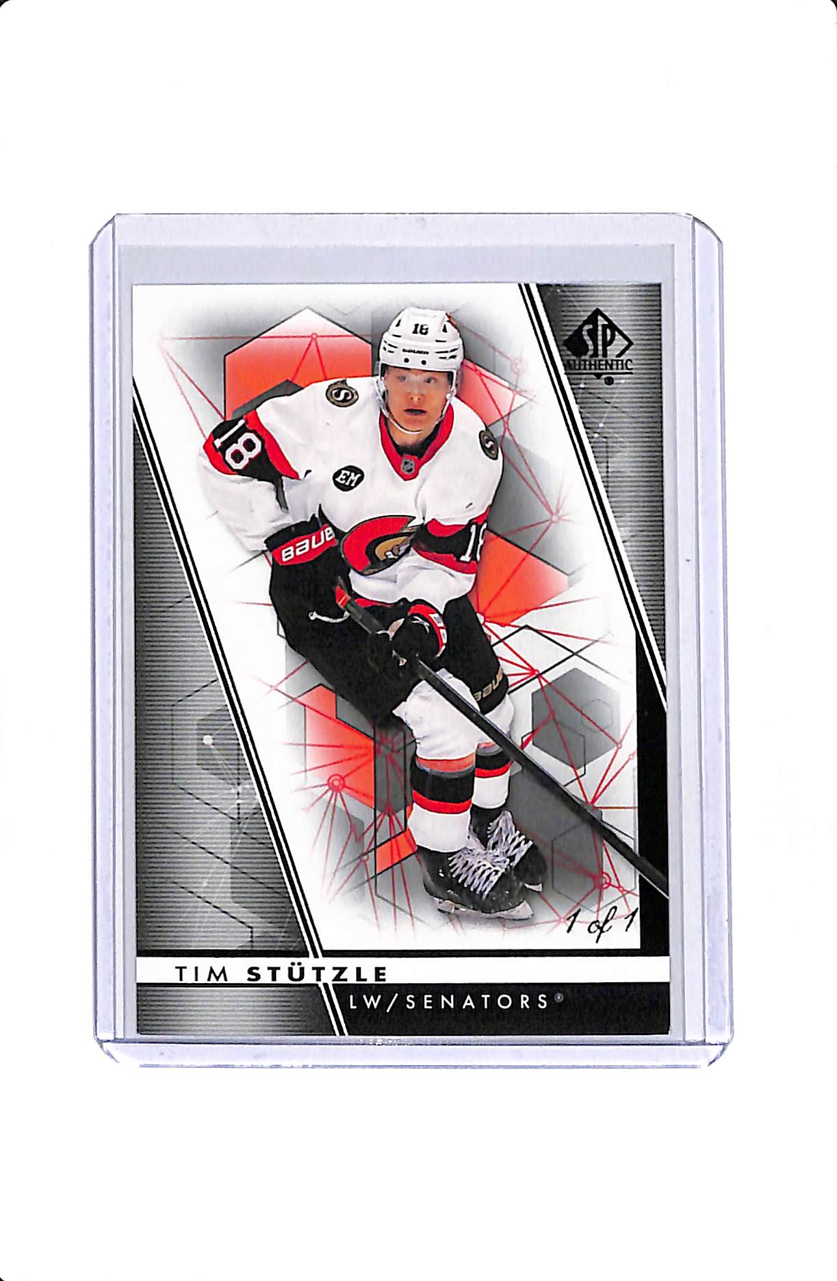2022-23 UPPER DECK SP AUTHENTIC TIM STUTZLE BLACK 1/1 #18