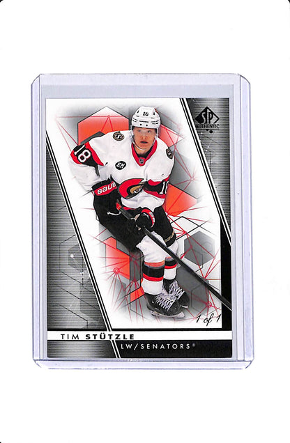 2022-23 UPPER DECK SP AUTHENTIC TIM STUTZLE BLACK 1/1 #18