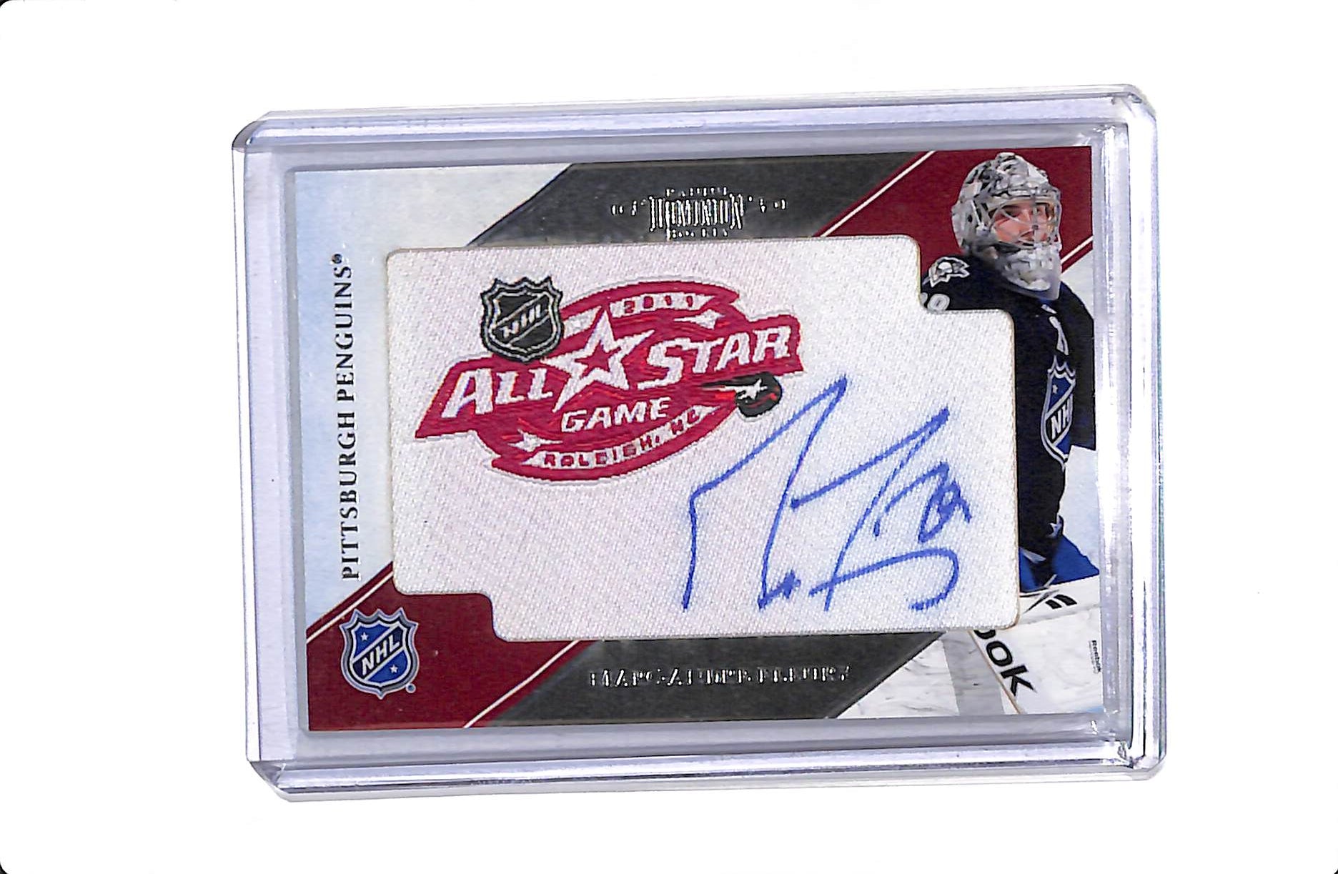 2011 PANINI DOMINION MARC-ANDRE FLEURY #18 ALL-STAR PATCH AUTO /15