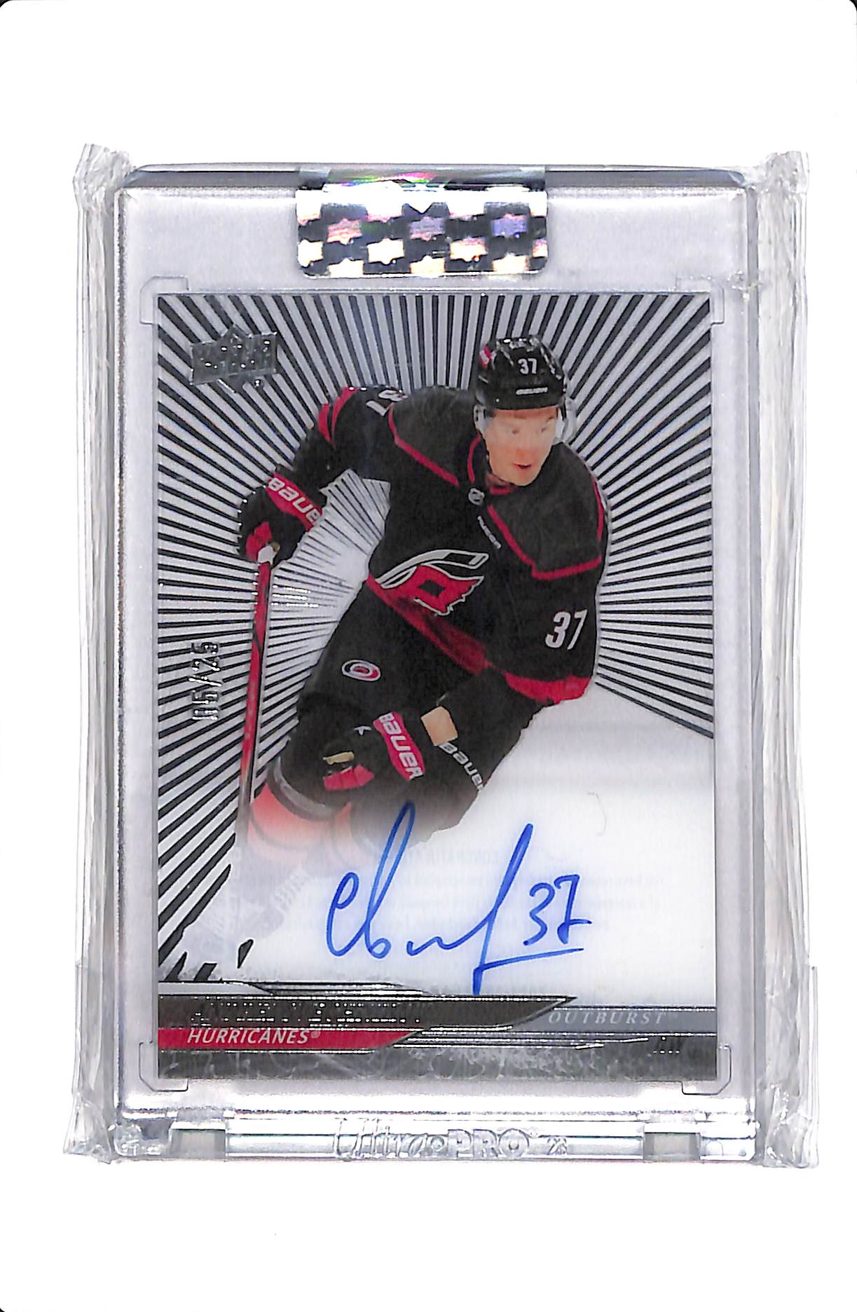 2024-25 UD CLEAR CUT ANDREI SVECHNIKOV #CC-AS OUTBURST AUTO /25