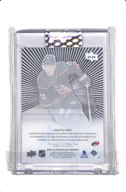 2024-25 UD CLEAR CUT ANDREI SVECHNIKOV #CC-AS OUTBURST AUTO /25
