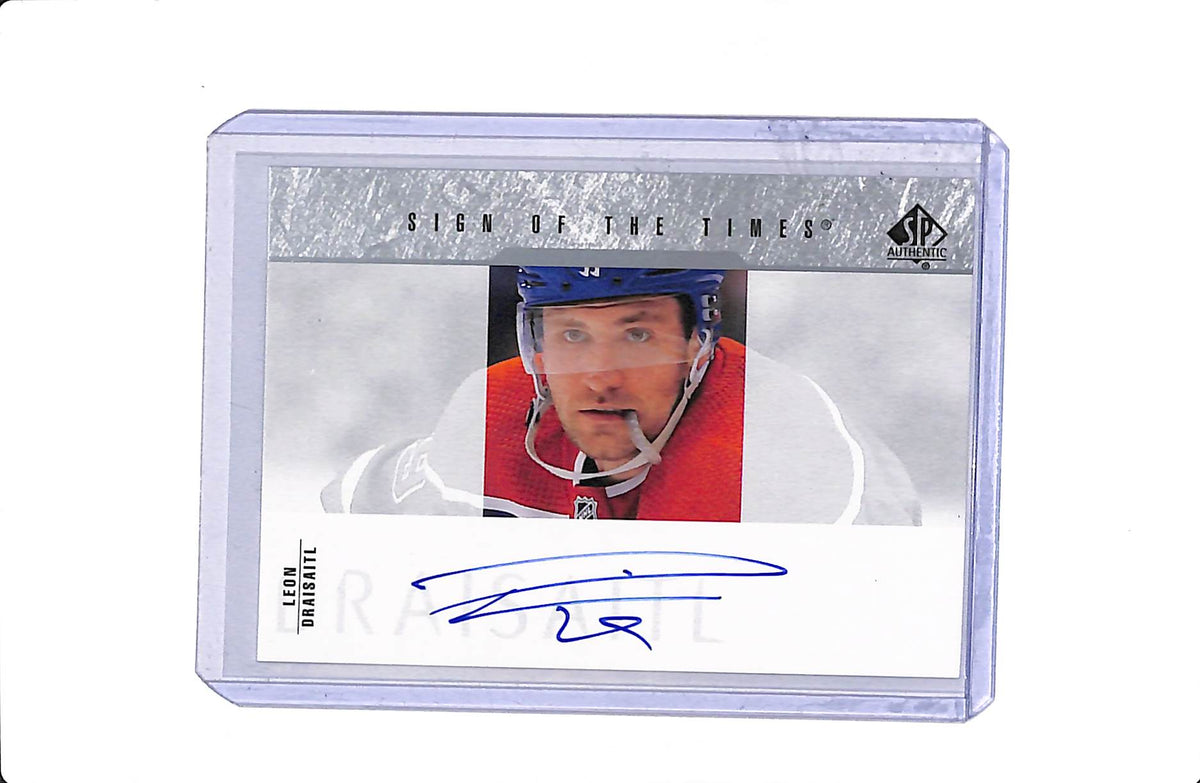2023-24 UD SP AUTHENTIC LEON DRAISAITL SIGN OF THE TIMES #SOTT1-LD